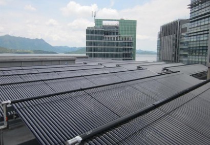 香港科技园70kW热水型溴化锂吸收式冷水机组(太阳能空调系统)